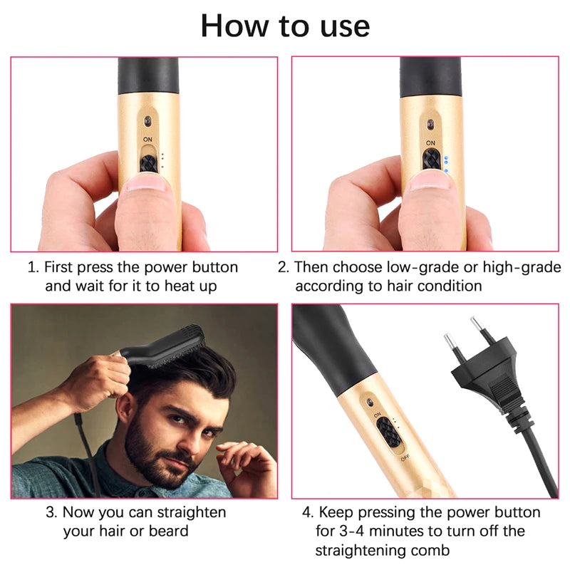 Electric Beard & Hair Straightener