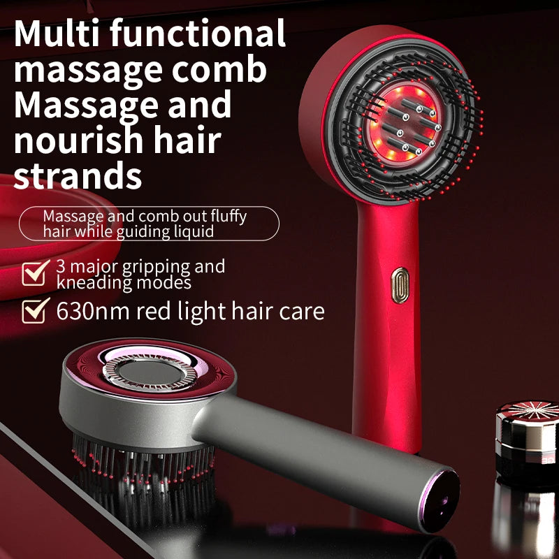 Red LED Therapy Scalp Massager