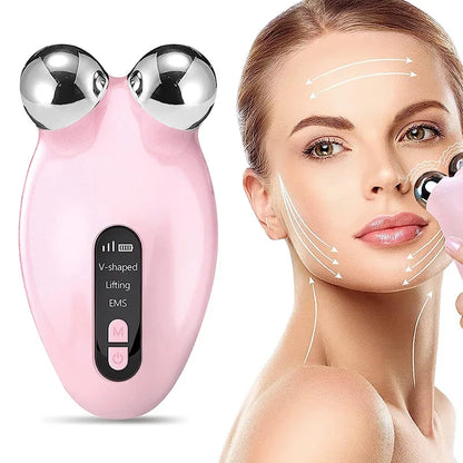 EMS Facial Massager Roller | Collagen-Boosting Skincare Tool