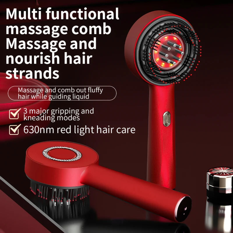 Red LED Therapy Scalp Massager